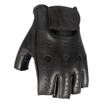 Fingerless Leather Black Glove Face GMF014 Motodry 800X800
