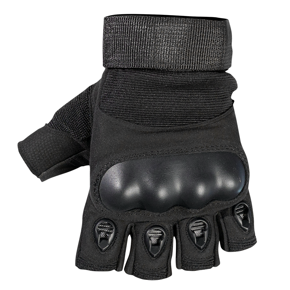 EASY Ride Fingerless Black Glove Face Side 1000X1000